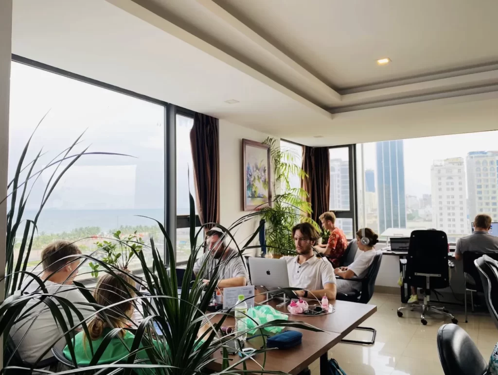 Không gian coworking tại Seaview coworking da nang